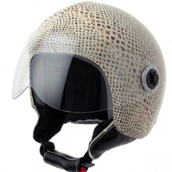 Helm-Deko Helmetdress Helmüberzug Snake Natural Helm-Deko Helmetdress Helmüberzug Snake Natural