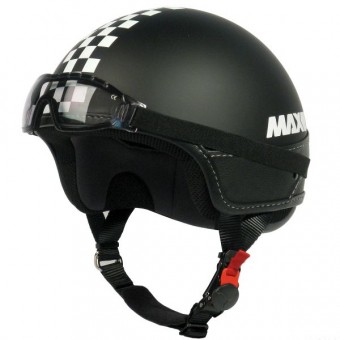 Casque Jet MAX Slim Schwarz Matt Casque Jet MAX Slim Schwarz Matt