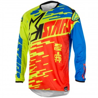Cross Trikot Alpinestars Racer Braap Red Blue - Kinder Cross Trikot Alpinestars Racer Braap Red Blue - Kinder