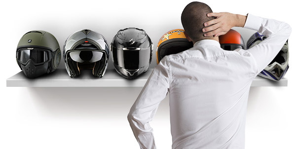 Seinen Helm wählen