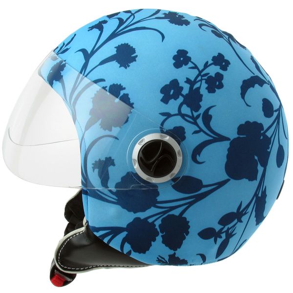 Helmetdress Helm�berzug Blue Flowers