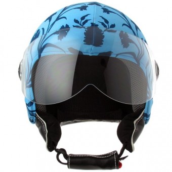 Helmetdress Helm�berzug Blue Flowers