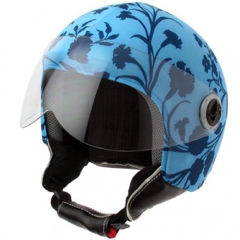 Zubeh�r Helmetdress Helm�berzug Blue Flowers