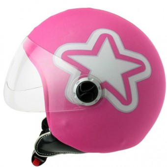 Helmetdress Helm�berzug Star Pink