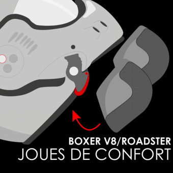 Helm-Innenfutter Roof Wangenpolster Boxer V-Boxer V8-Roadster-Rats-Rider Helm-Innenfutter Roof Wangenpolster Boxer V-Boxer V8-Roadster-Rats-Rider