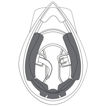 Helm-Innenfutter AGV Wangenpolster-Set AX9 22.06 Helm-Innenfutter AGV Wangenpolster-Set AX9 22.06