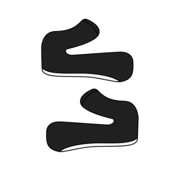 Helm-Innenfutter Airoh Wangenpolster Twist 2.0 Schwarz Wei