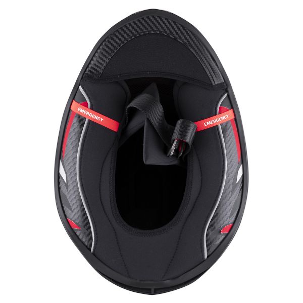 Helm-Innenfutter Scorpion Helmfutter Komplett Exo R1 Carbon Air Black