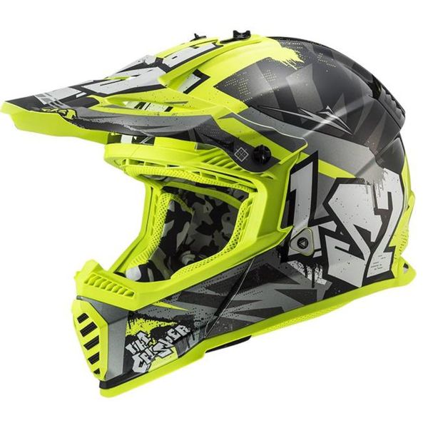 LS2 Innenausstattung Komplett Fluo Gelb Fast II Mini MX437