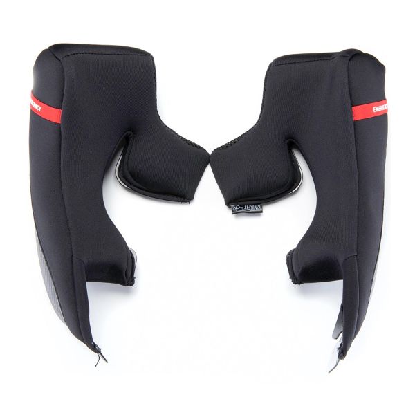 Helm-Innenfutter Scorpion Wangenpolster-Set EXO-HX1 Carbon Black Silver