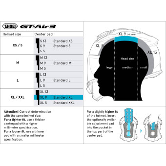 Shoei Haube GT-Air 3 - Neotec 3 9MM