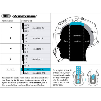 Shoei Haube GT-Air 3 - Neotec 3 9MM