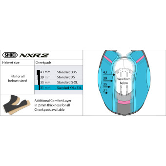 Shoei Wangenpolster NXR2>