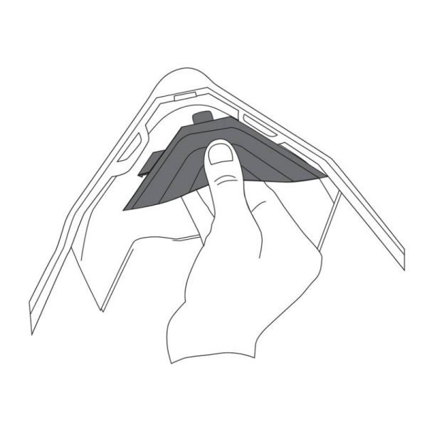 Helm-Ersatzteile AGV Windabweiser AX-8 Evo - AX-8 Dual