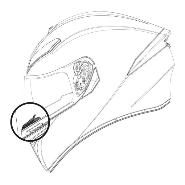 Helm-Ersatzteile AGV K-5 S Atemabweiser