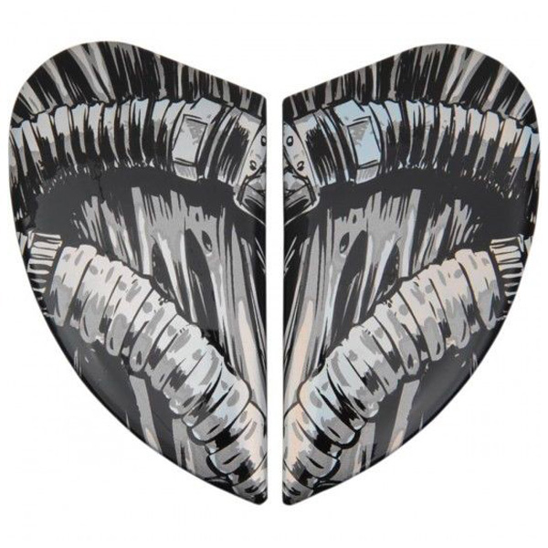 Helm-Ersatzteile ICON Abdeckung Drehscheibe Airmada Bioskull Chrom