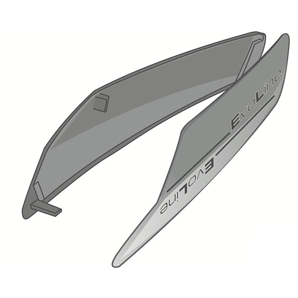 Helm-Ersatzteile Shark Abdeckung Kinnteil Evoline
