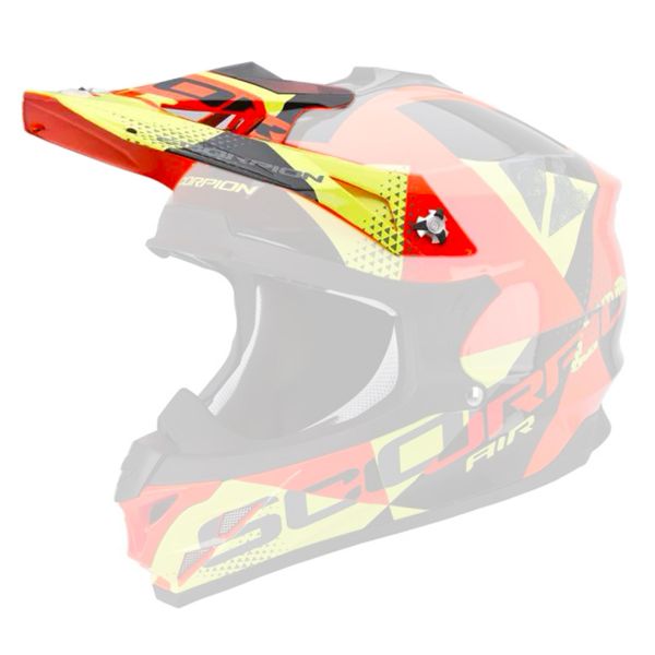 Helm-Ersatzteile Scorpion VX-15 Evo Air Akra Peak Black Orange Yellow