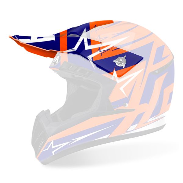 Helm-Ersatzteile Airoh Helmschirm Switch Startruck Blau