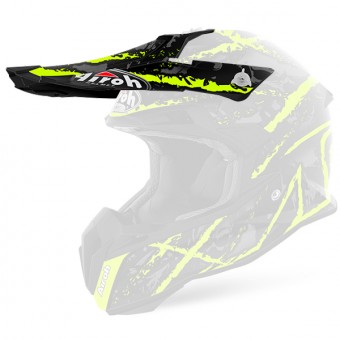 Helm-Ersatzteile Airoh Helmschirm Terminator 2.1 Yellow Matt black Helm-Ersatzteile Airoh Helmschirm Terminator 2.1 Yellow Matt black