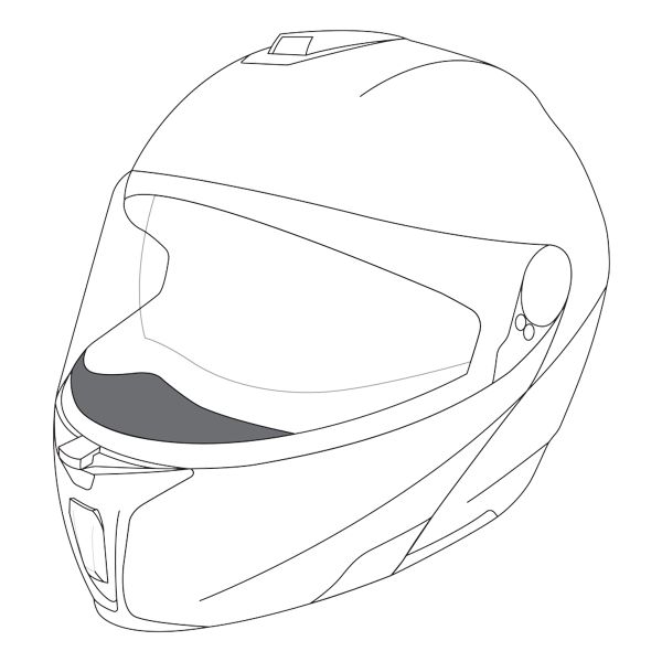 Helm-Ersatzteile AGV Nasenabdeckung Sportmodular