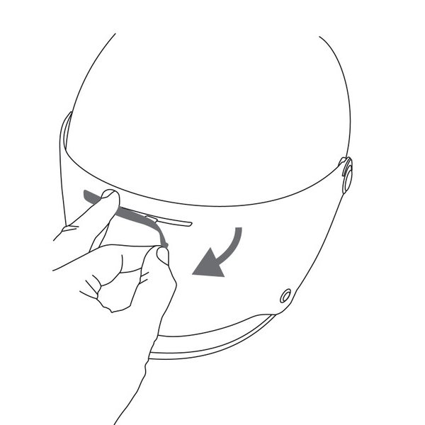 Helm-Ersatzteile AGV Lftungsabdeckung fr den X3000-Bildschirm