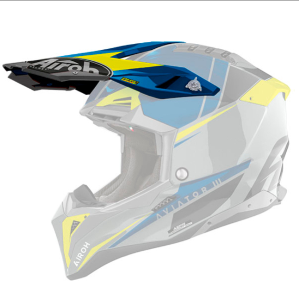 Helm-Ersatzteile Airoh Mu¼tze Aviator 3 Push blue gloss