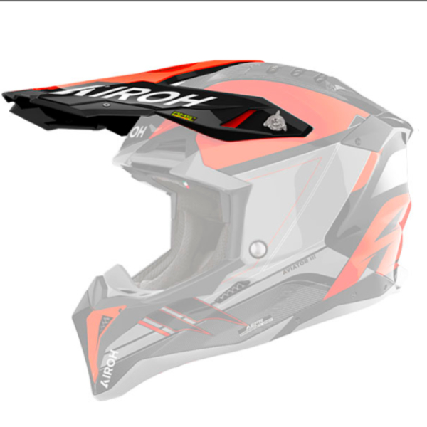 Helm-Ersatzteile Airoh Mu¼tze Aviator 3 Saber orange gloss