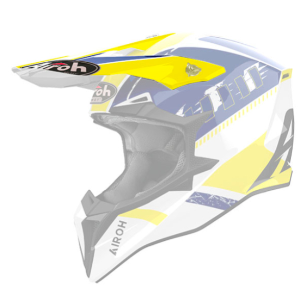 Helm-Ersatzteile Airoh Mu¼tze Wraaap Feel yellow blue gloss
