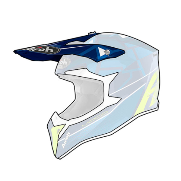 Helm-Ersatzteile Airoh Mu¼tze Wraap Mood Blue Kinder