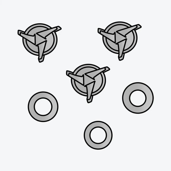 Helm-Ersatzteile Airoh Schraube Mu¼tze Wraap