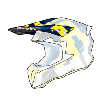 Helm-Ersatzteile Airoh Visiere Twist 2.0 Frame Blue Gloss Helm-Ersatzteile Airoh Visiere Twist 2.0 Frame Blue Gloss