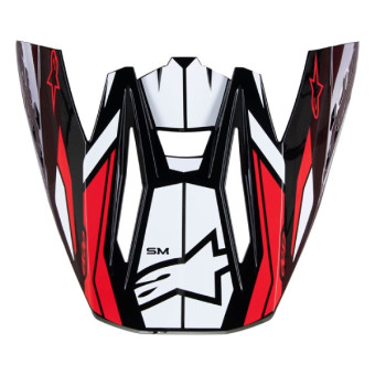 Helm-Ersatzteile Alpinestars Mu¼tze S-M5 22.06 Action 2 Black white bright red glossy