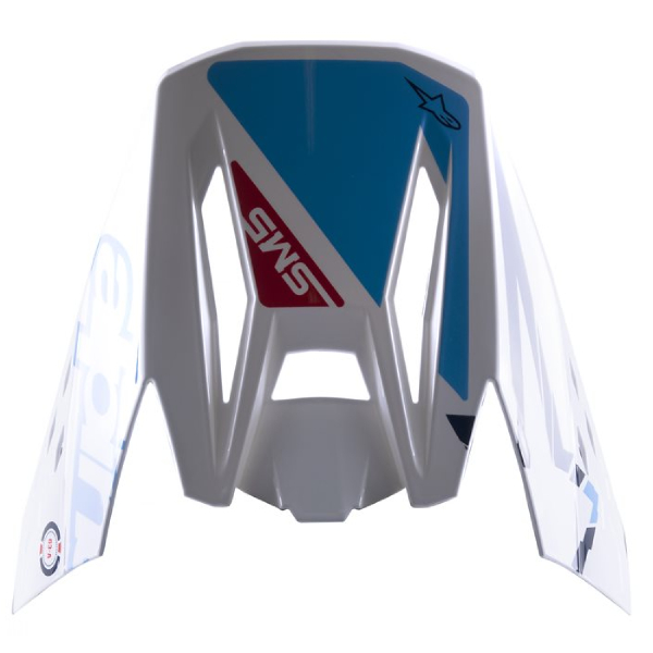 Helm-Ersatzteile Alpinestars Muütze S-M5 Action White cyan dark blue glossy Helm-Ersatzteile Alpinestars Muütze S-M5 Action White cyan dark blue glossy