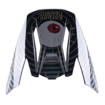 Helm-Ersatzteile Alpinestars Muütze S-M5 Solar flare Black gray gold glossy Helm-Ersatzteile Alpinestars Muütze S-M5 Solar flare Black gray gold glossy