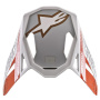 Helm-Ersatzteile Alpinestars Mu¼tze S-M8 Triple Orange fluo white gold