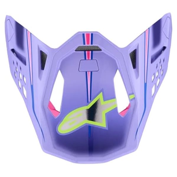 Helm-Ersatzteile Alpinestars S-M10 JL Visor Purple Pink FL Yellow Fluo Glossy