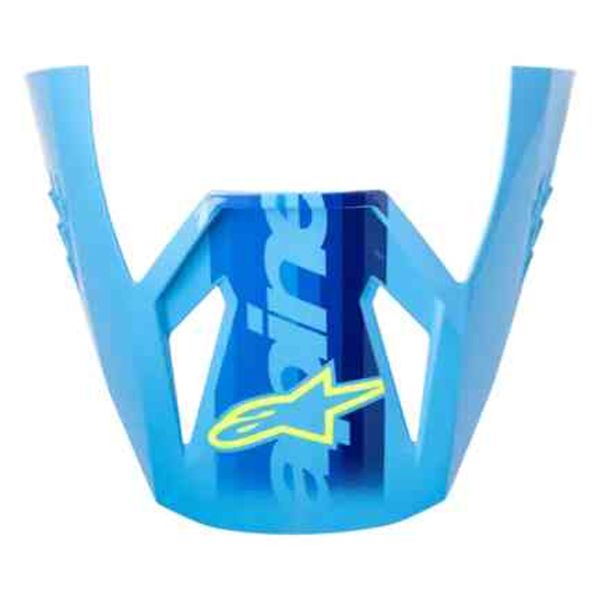 Helm-Ersatzteile Alpinestars S-M3 Force Visor Cyan Glossy