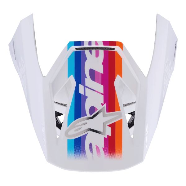 Helm-Ersatzteile Alpinestars S-M3 Force Visor White Glossy