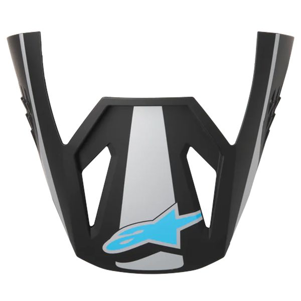 Helm-Ersatzteile Alpinestars S-M3 Heat Visor Silver Blue Black Matt