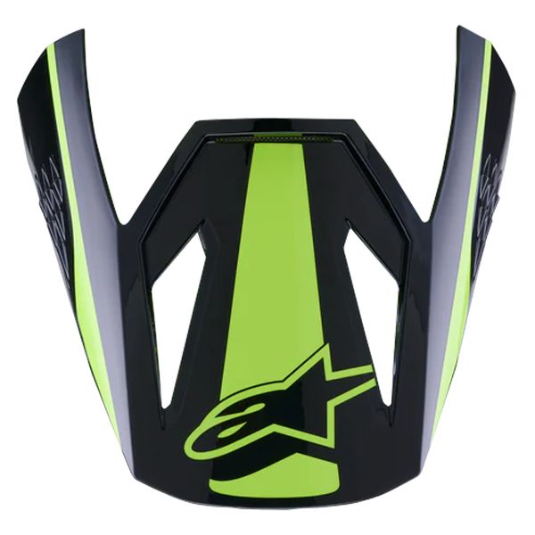 Helm-Ersatzteile Alpinestars S-M3 Heat Visor Yellow Fluo Black Glossy