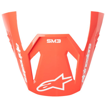 Helm-Ersatzteile Alpinestars S-M3 Radium Visor Black Red Fluo White Glossy Helm-Ersatzteile Alpinestars S-M3 Radium Visor Black Red Fluo White Glossy