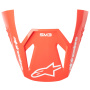 Helm-Ersatzteile Alpinestars S-M3 Radium Visor Black Red Fluo White Glossy