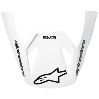 Helm-Ersatzteile Alpinestars S-M3 Radium Visor Black White Gray Glossy Helm-Ersatzteile Alpinestars S-M3 Radium Visor Black White Gray Glossy