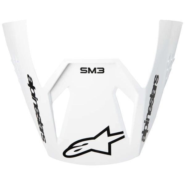 Helm-Ersatzteile Alpinestars S-M3 Radium Visor Black White Gray Glossy