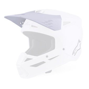 Helm-Ersatzteile Alpinestars S-M3 Solid Bildschirm White Glossy
