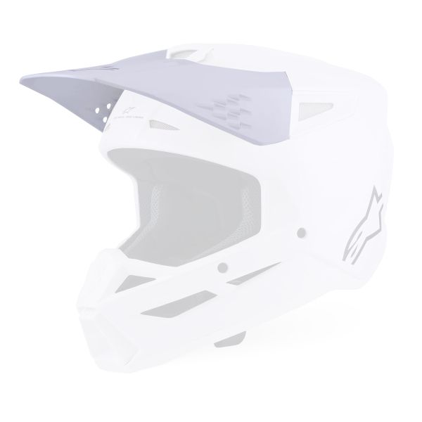 Helm-Ersatzteile Alpinestars S-M3 Solid Bildschirm White Glossy