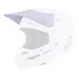 Helm-Ersatzteile Alpinestars S-M3 Solid Bildschirm White Glossy