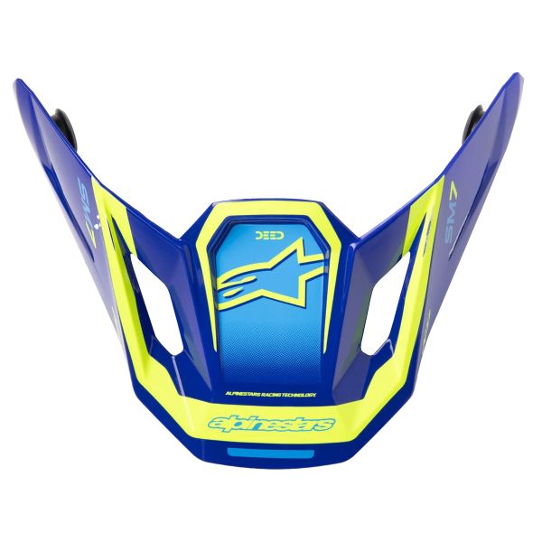 Helm-Ersatzteile Alpinestars S-M7 Deed Visor Blue Yellow Fluo Glossy Helm-Ersatzteile Alpinestars S-M7 Deed Visor Blue Yellow Fluo Glossy