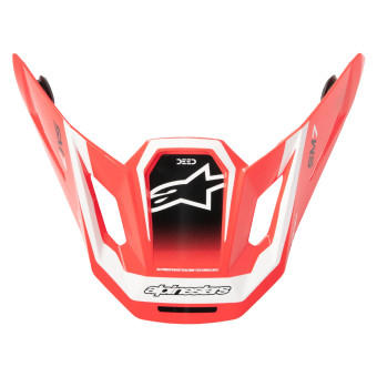 Helm-Ersatzteile Alpinestars S-M7 Deed Visor Red Black White Glossy Helm-Ersatzteile Alpinestars S-M7 Deed Visor Red Black White Glossy